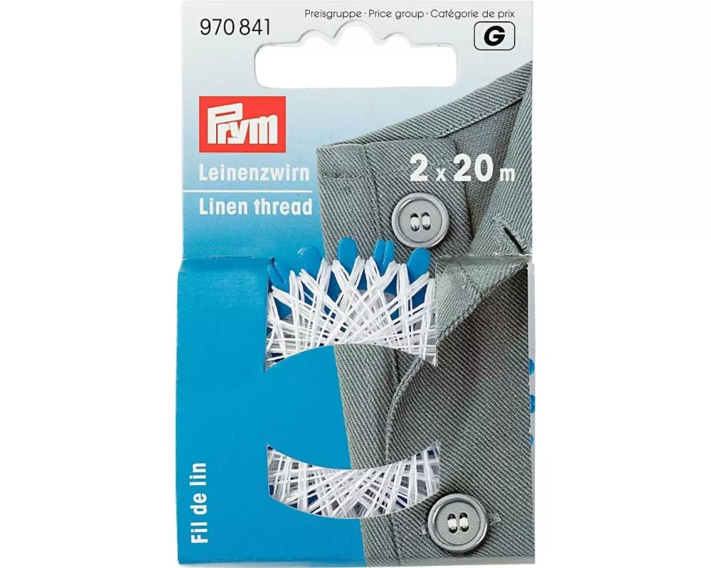 Prym Leinenzwirn 20 m, Weiss