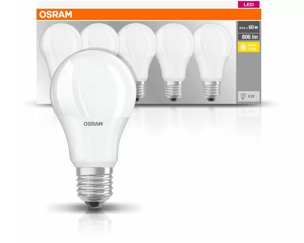 OSRAM Lampe Base Retro, 8.5W, E27 Warmweiss (WW)
