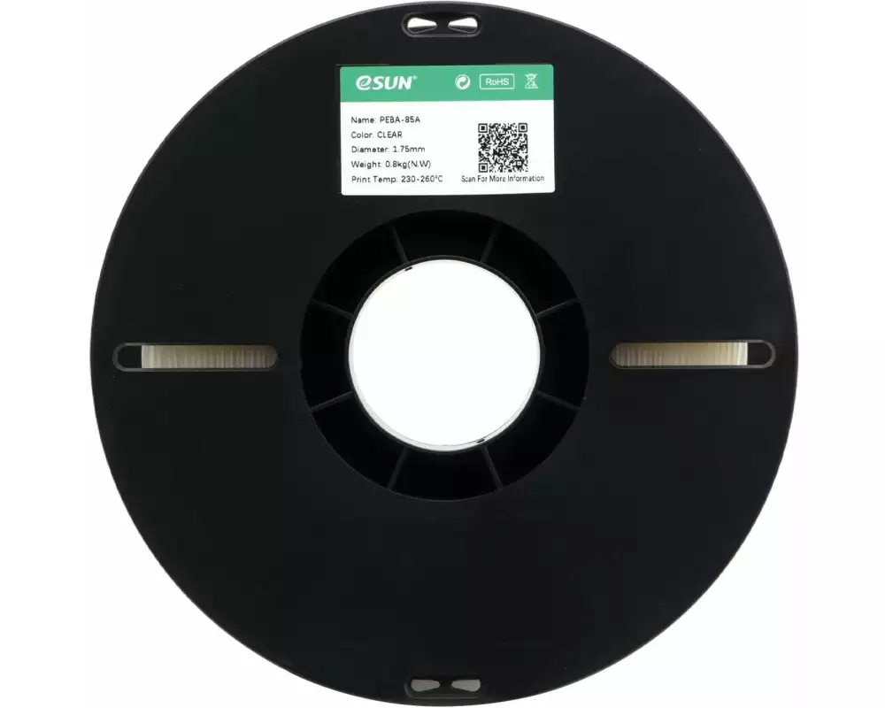 eSun Filament PEBA-85A Transparent 1.75 mm 0.8 kg