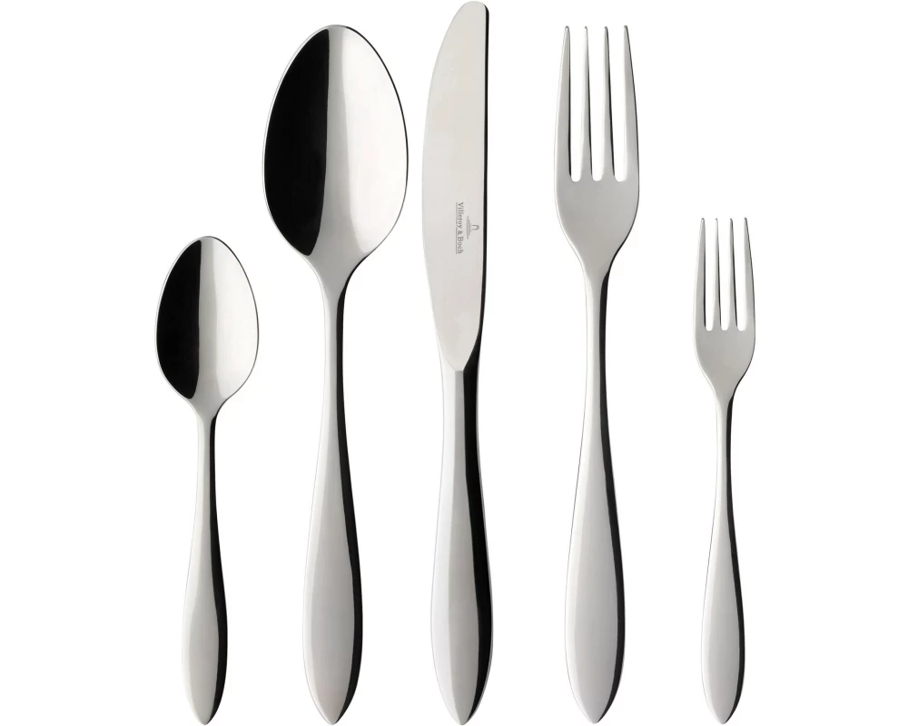 Villeroy & Boch Besteck-Set Piemont Tafelbesteck 30-teilig, Silber