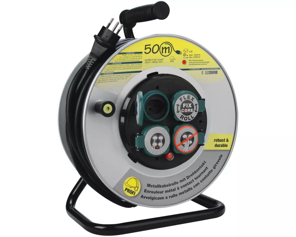 STEFFEN Kabelrolle PowerRoll FixCore 50 m GDv