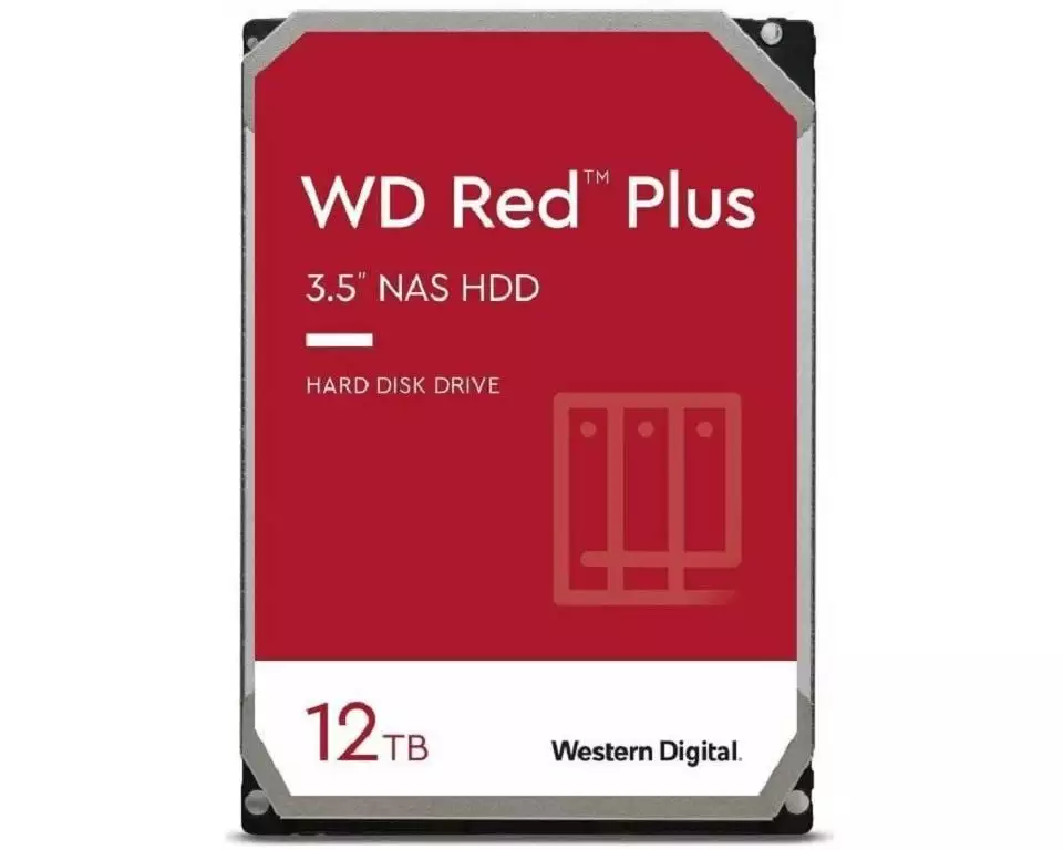Western Digital Harddisk WD Red Plus 3.5" SATA 12 TB