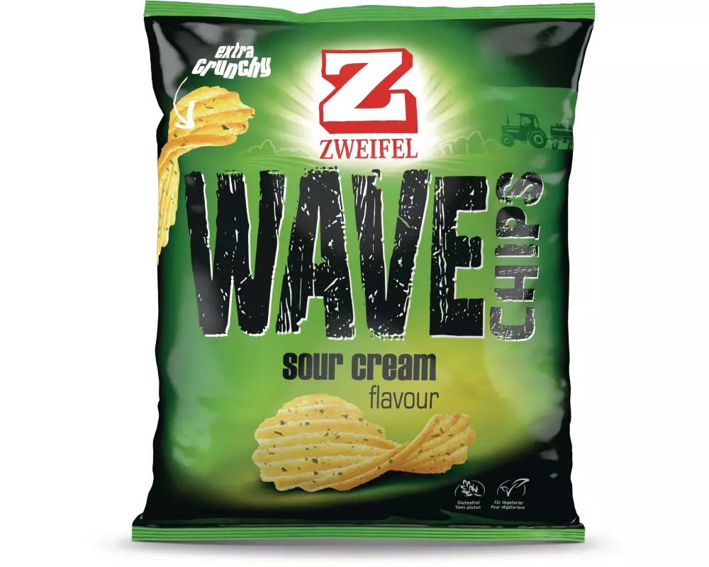 Zweifel Chips Wave Sour Cream 120 g