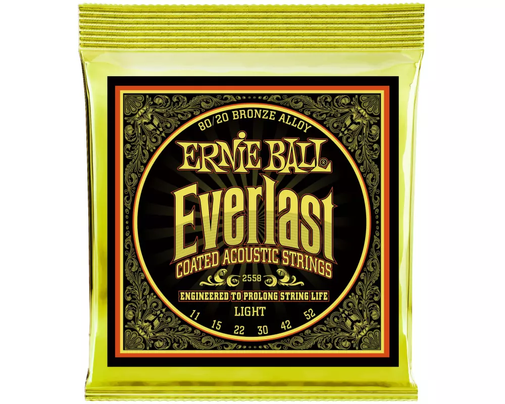 Ernie Ball Gitarrensaiten 2558 Everlast CB 80/20 – Light 11-52