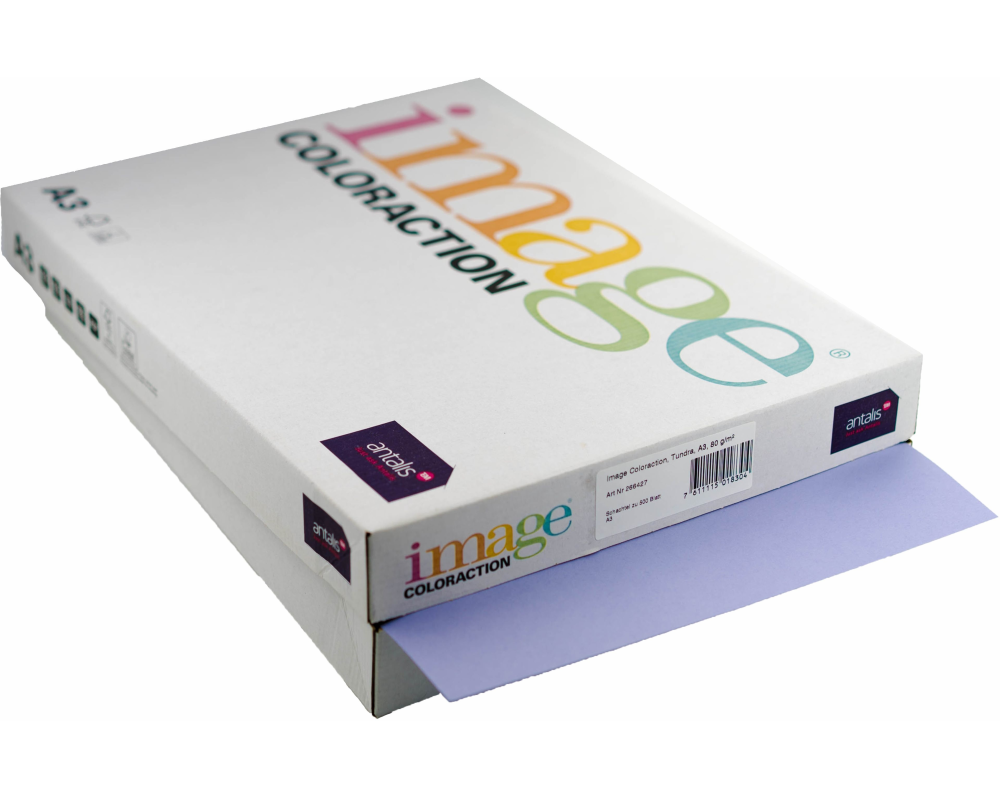 IMAGE COLORACTION Kopierpapier Tundra A3 266427 80g, lavendel 500 Blatt