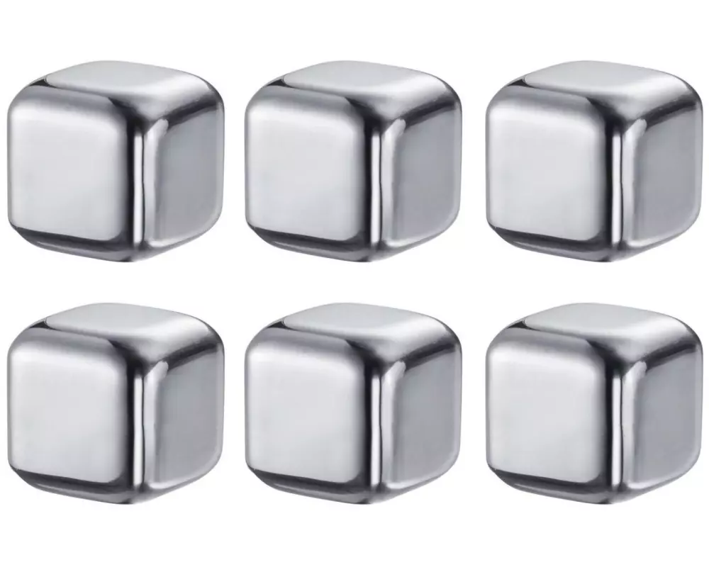 Westmark 7 tlg. Set Eiswürfel mit Zange Cosmo 7-teilig, Silber