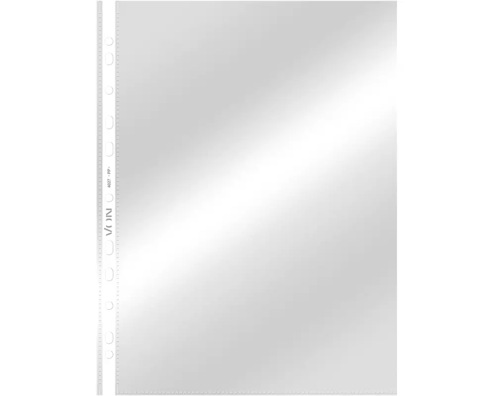 VON Sichthülle Prospekthülle Transparent, 100 Stück