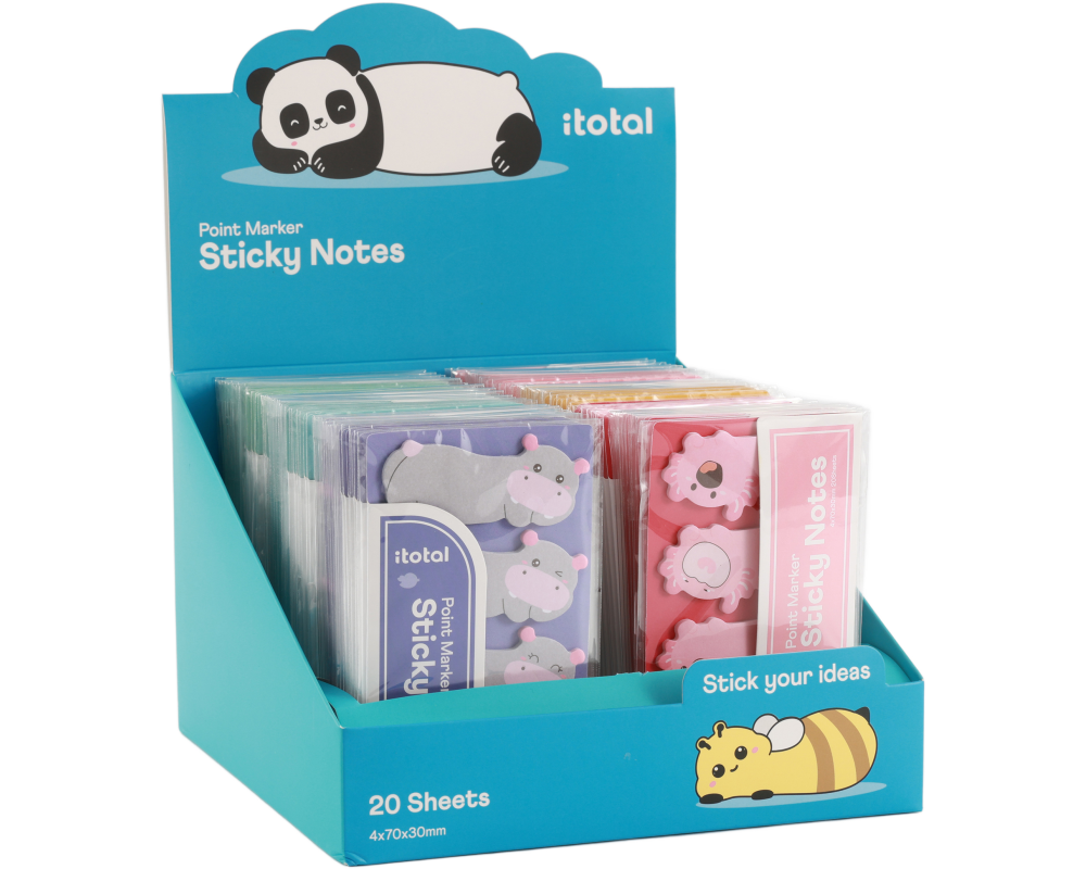 I-TOTAL Haftnotizen XL3103A Cute Animals, assortiert