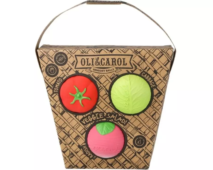 Oli&Carol Greifling Veggie Salad Baby Sensory Balls