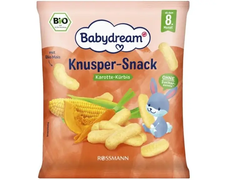 Babydream Bio Knusper-Snack Karotte-Kürbis 30 g