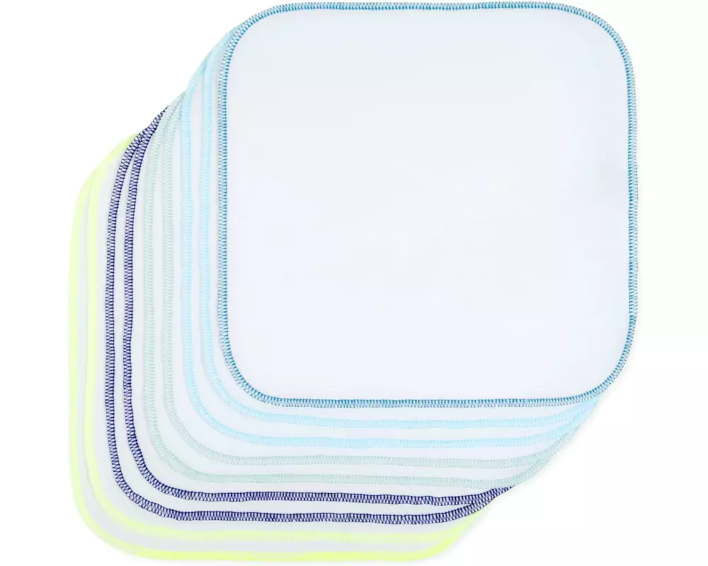 MAKIAN Waschlappen 9-er Set 30 x 30 cm, Blau