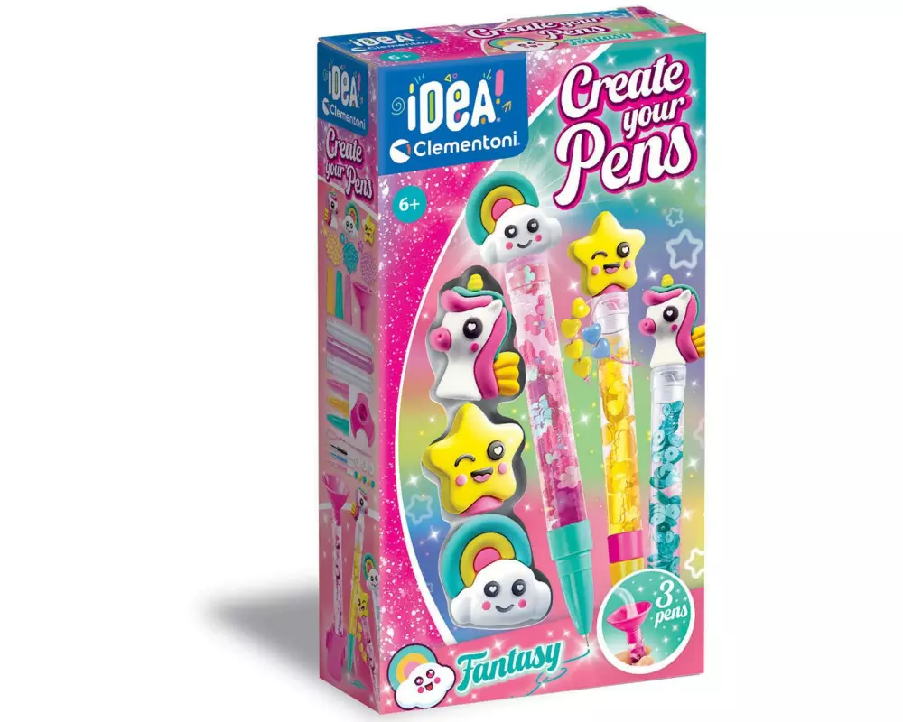 Clementoni Bastelset Deine Stift-Kreationen – Fantasy