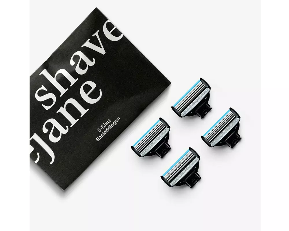 Shavejane Rasierklingen 5-Blatt Rasierklingen 4 Stück