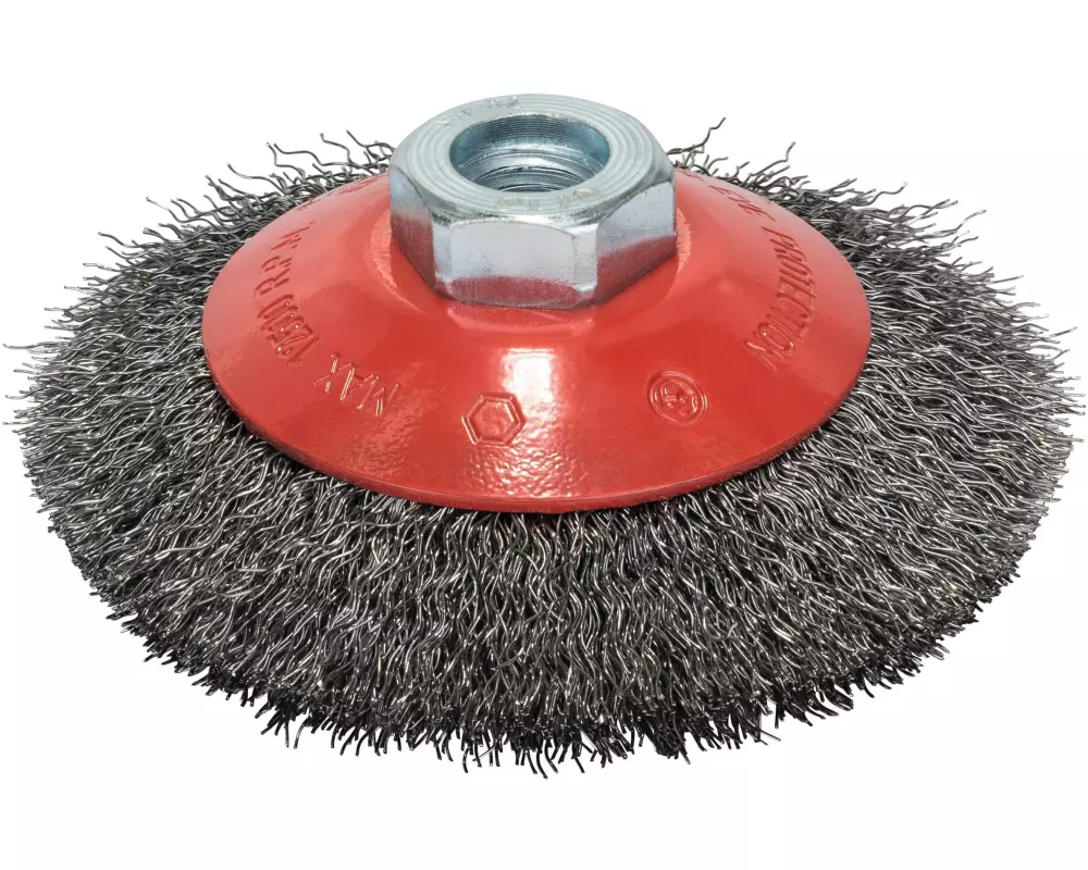 Bosch Professional Kegelbürste gewellter Stahldraht, 100 mm