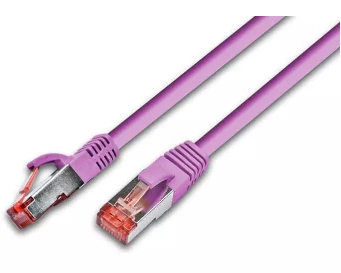 Wirewin Patchkabel RJ-45 - RJ-45, Cat 6, S/FTP, 0.25 m, Pink