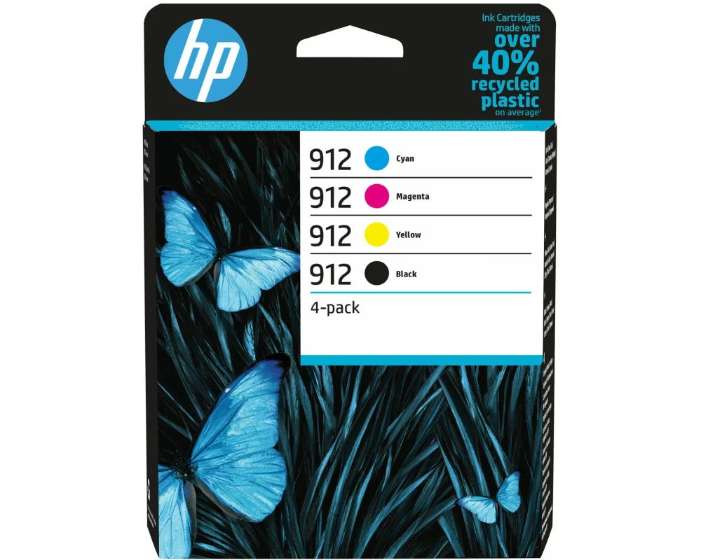 HP 912 CMYK Original Ink Cartridge 4-Pack