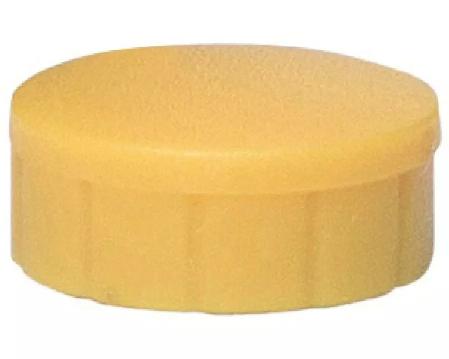 Maul Haftmagnet Solid Ø 15 mm, 150 g, Gelb, 10 Stück