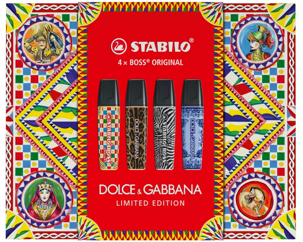 STABILO Textmarker BOSS Original D & G 4er Box