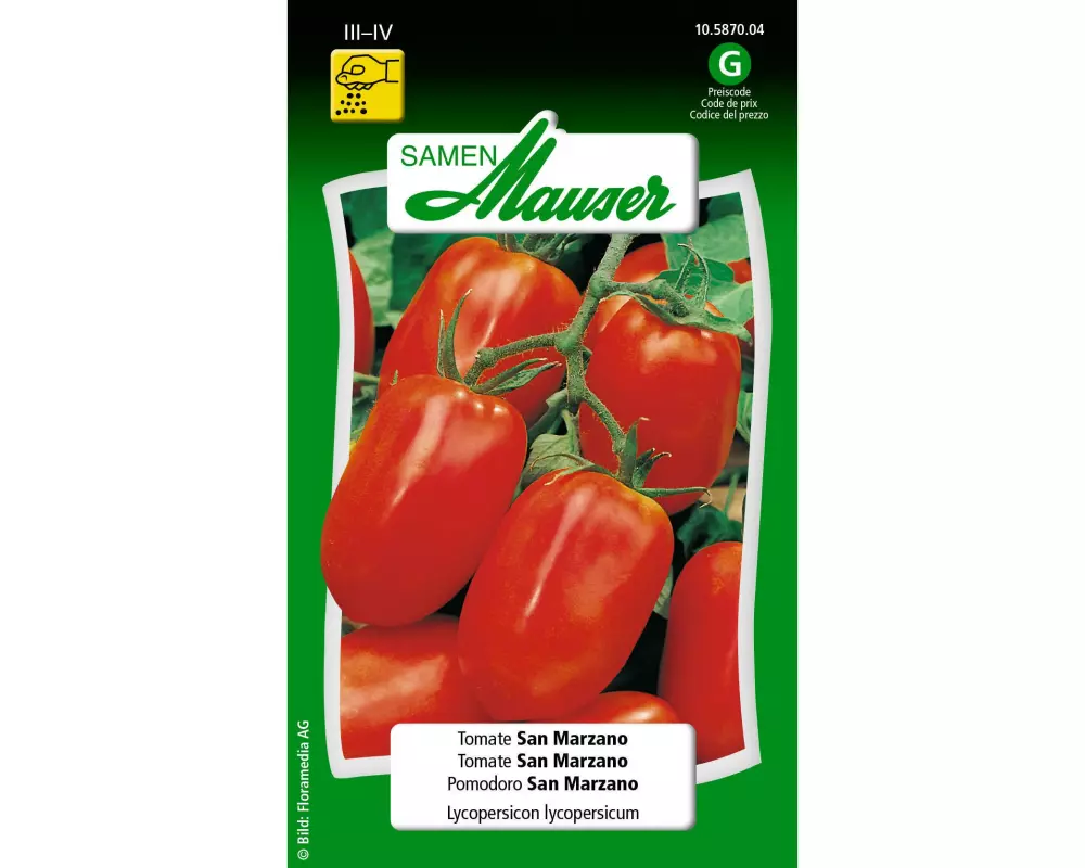 Samen Mauser Samen Alte Sorte Tomate San Marzano F1