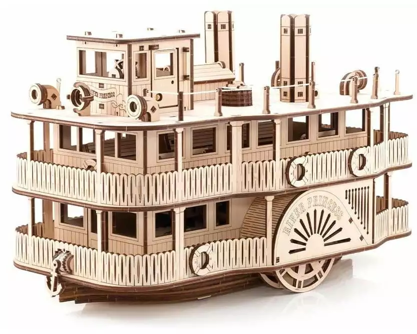 Eco-Wood-Art Bausatz Raddampfer River Princess
