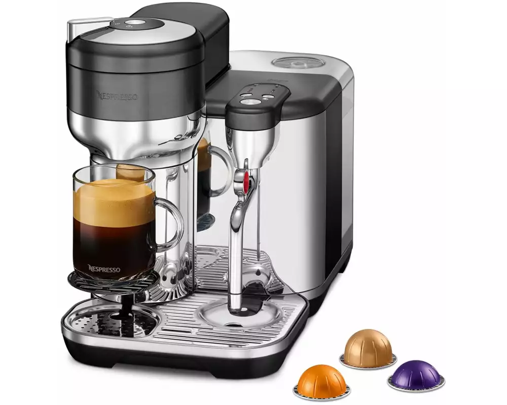 Sage Kaffeemaschine Nespresso Vertuo Creatista Black Steel