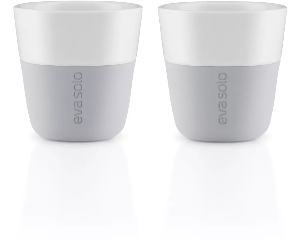 Eva Solo Espressotasse 80 ml, 2 Stück, Hellgrau/Weiss