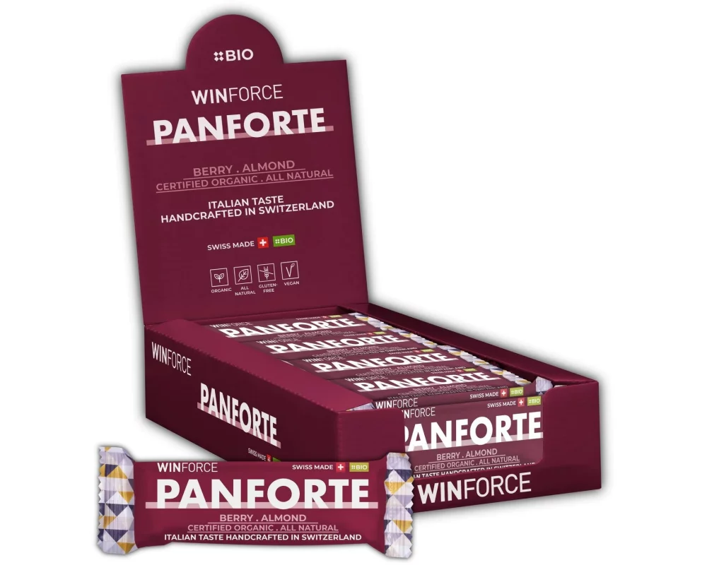WINFORCE Riegel Panforte Bar Berry Almond, 24 Stück