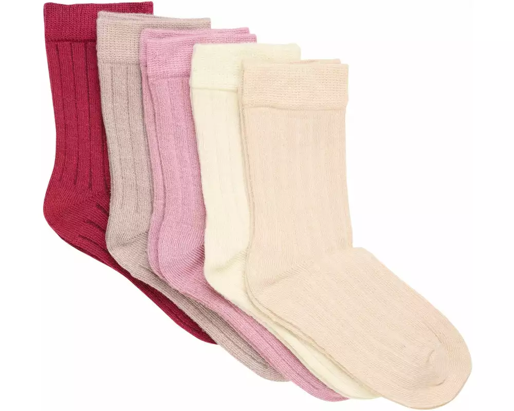 minymo Socken Bamboo 5er Set Orchid Haze Gr. 15/18