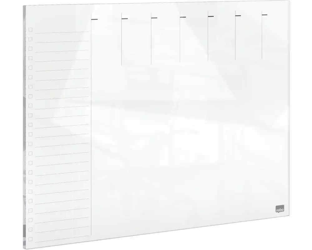 Nobo Glassboard Wochenplaner 43 cm x 56 cm, Grau