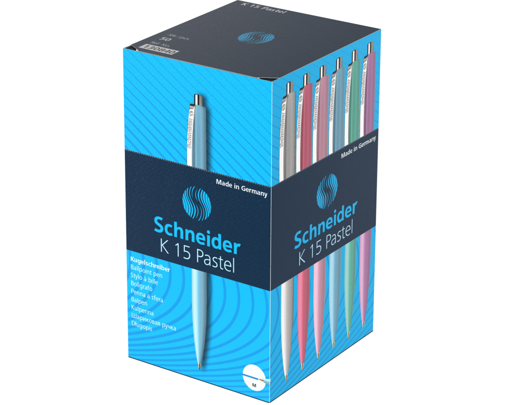 SCHNEIDER Kugelschreiber K15 005147 pastell ass. 50 Stück