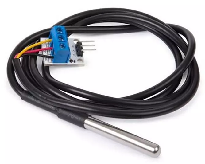 Whadda Temperatur Sensor DS18B20 mit Adapter