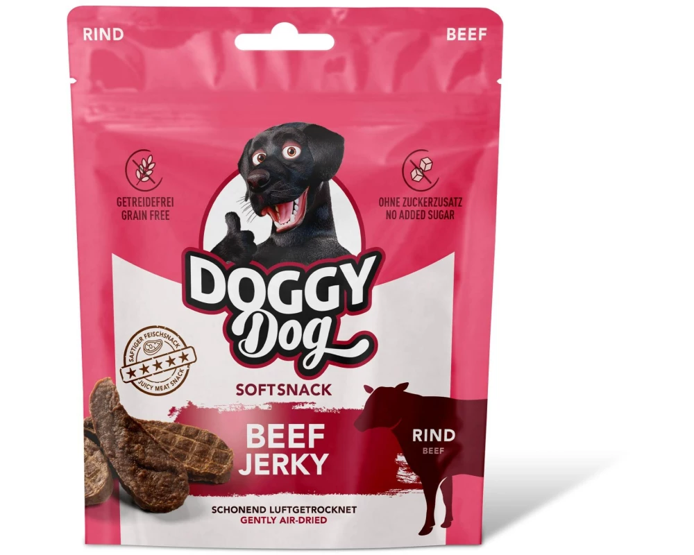 DOGGY Dog Leckerli Jerky Rind 70 g