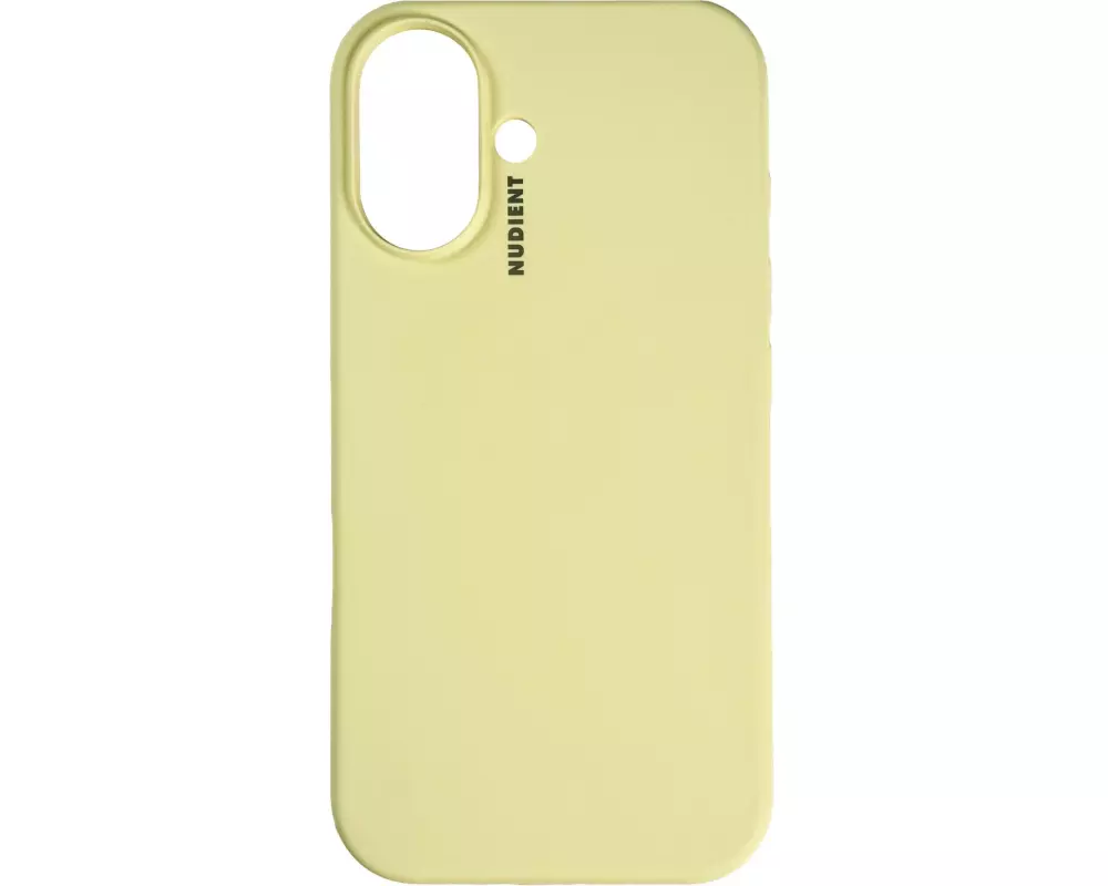 Nudient Back Cover Base Case Magsafe iPhone 16 Pale Yellow