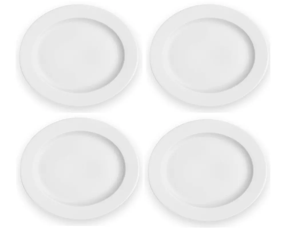 Eva Solo Speiseteller Legio 26.8 x 31 cm, 4 Stück, Weiss