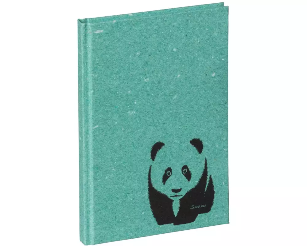 Pagna Notizbuch Save me Panda A6, Dot, Grün