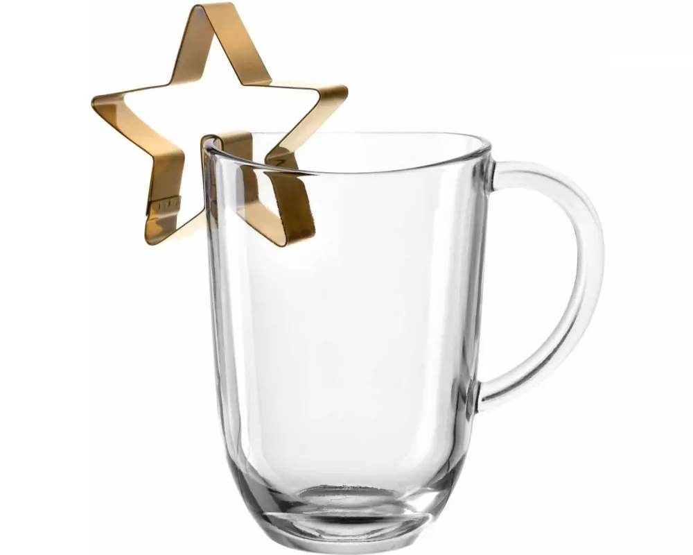 Leonardo Tasse Stern 380 ml, Transparent