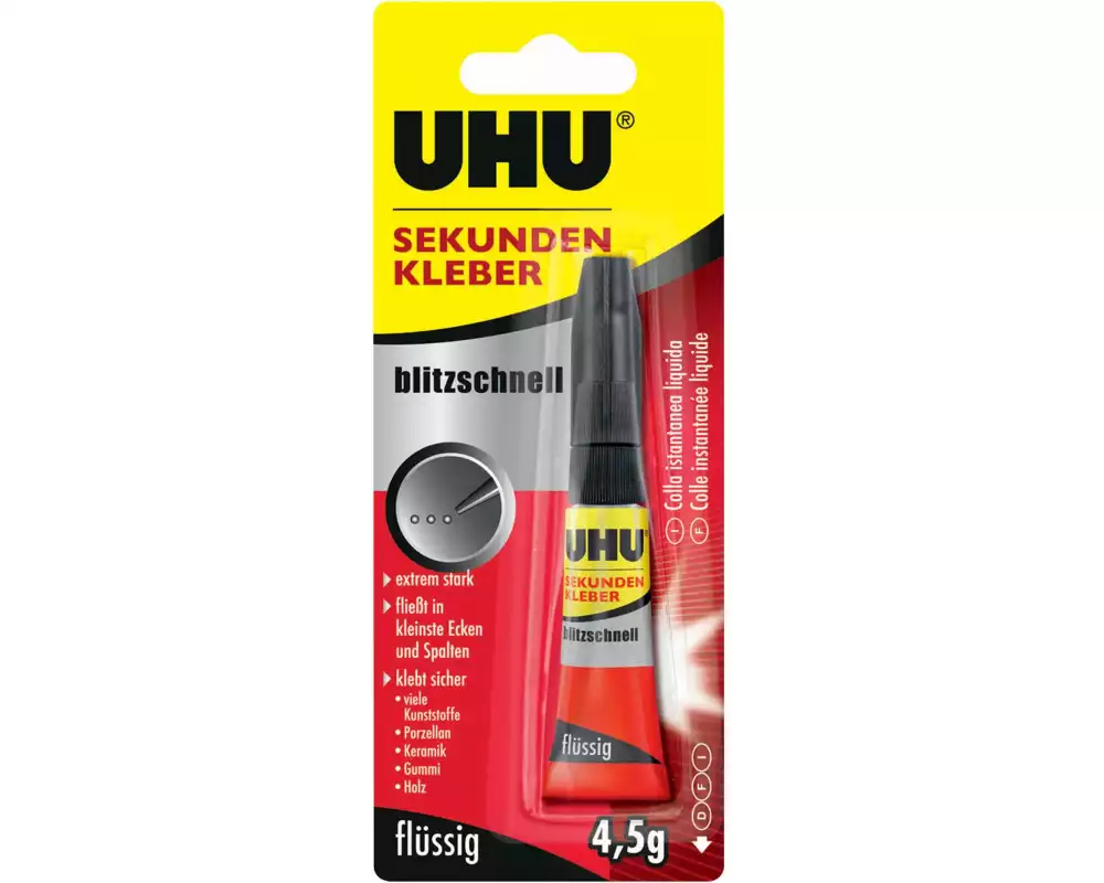 UHU Sekundenkleber blitzschnell 4.5 g