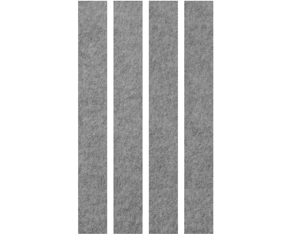 APOLLO Akustik-Wandpaneelen 200x25cm VAWP200/5 grau 4 Stück