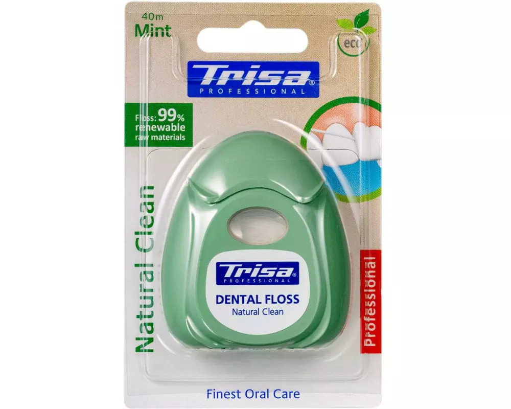 Trisa Zahnseide Natural Clean Mint 40 m