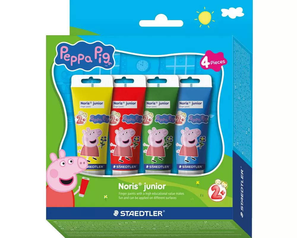 Staedtler Fingerfarbe Noris Junior Peppa Pig 4er Karton