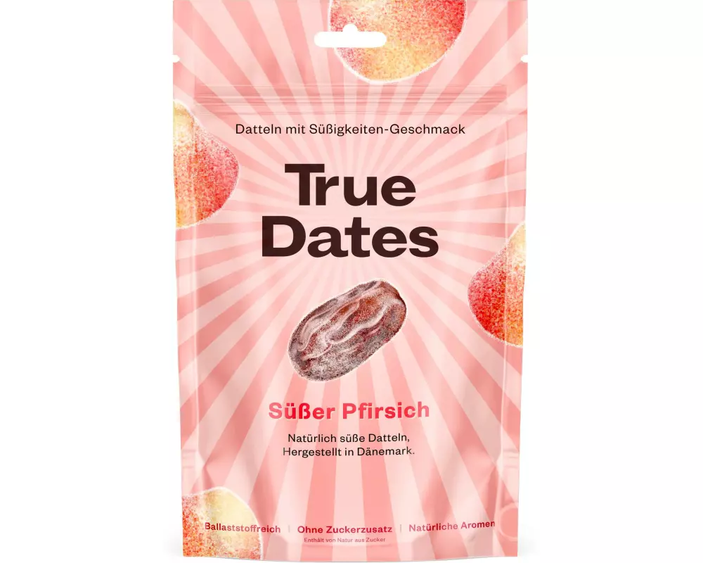 True Gum True Dates Süsse Pfirsich 100 g