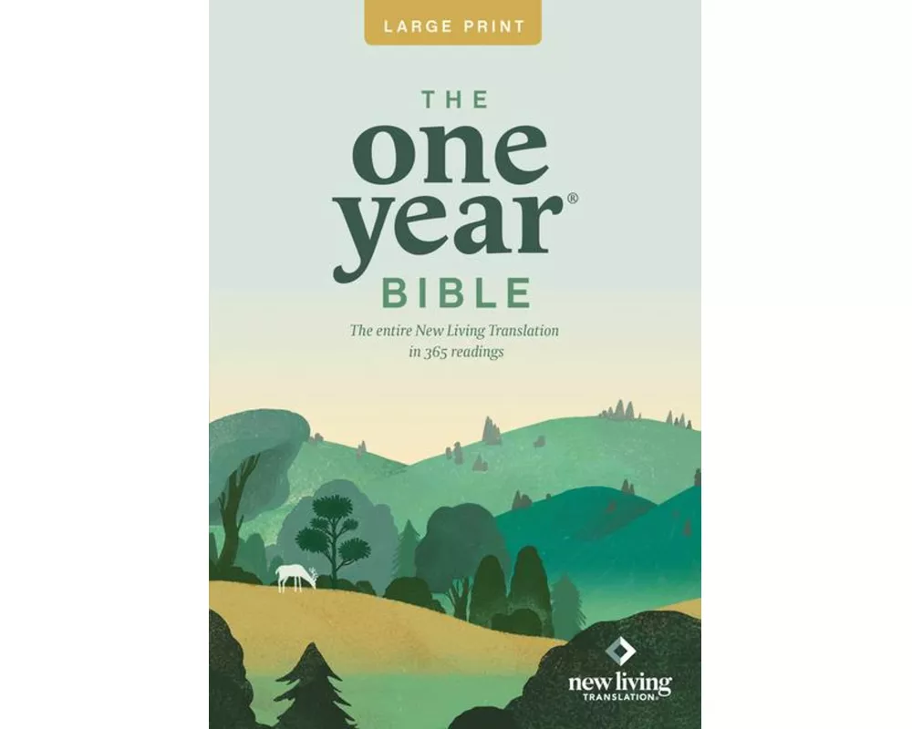 One Year Premium Slimline Bible-NLT-Large Print 10th Anniversary