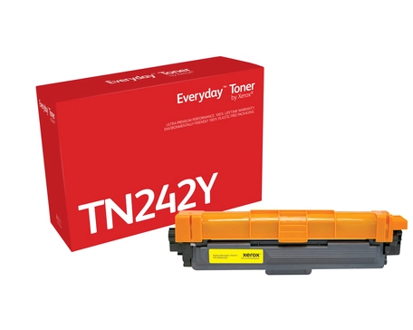 Everyday Yellow Toner by compatible with Brother TN242Y, Standard capacity. Black toner page yield: 1400 pages, Printing colours: Yellow, Quantity per pack: 1 pc(s)