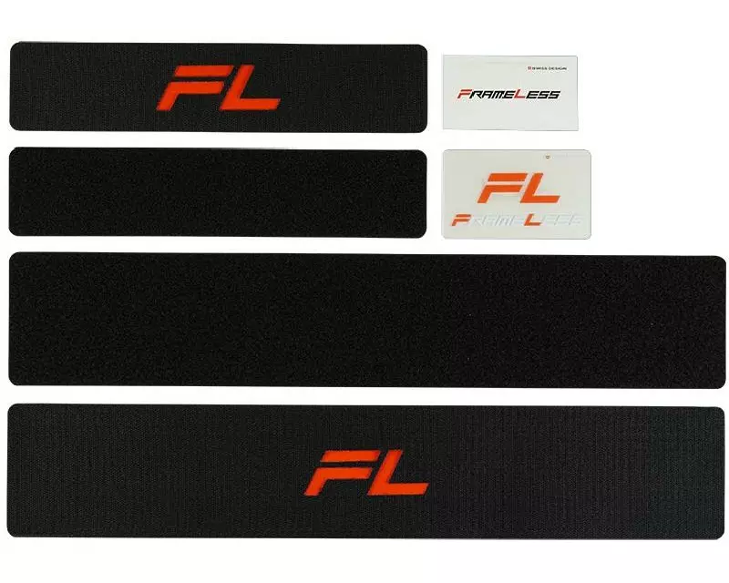 Frameless Kennzeichenhalterset Klettsystem, rahmenlos