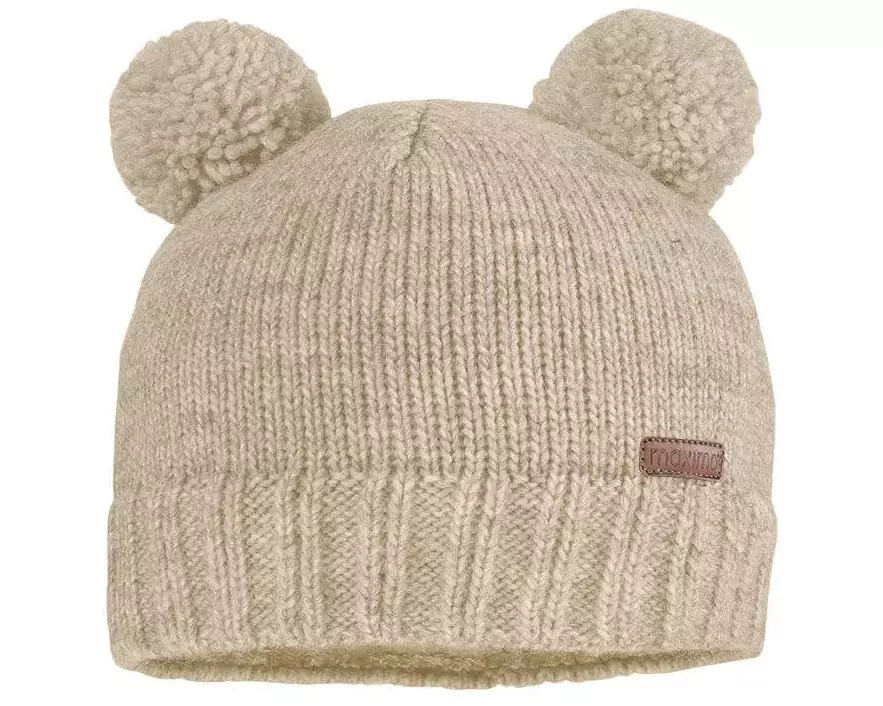 maximo Wintermütze Pompons beigemeliert Gr. 51