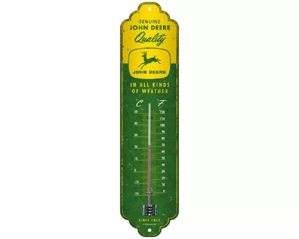 Nostalgic Art Thermometer Genuine John Deere 6.5 x 28 cm