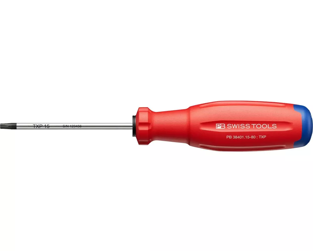 PB Swiss Tools Schraubenzieher SwissGrip Evo Torx Plus Rot