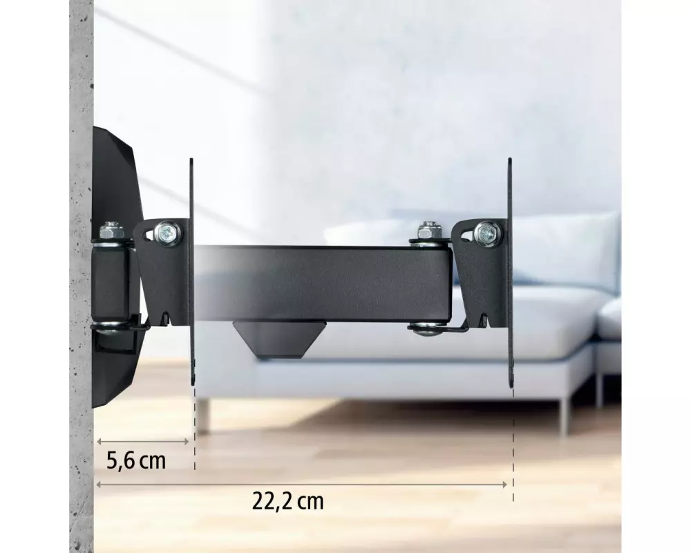 Hama Technics AG TV-Wandhalterung 26" Schwarz