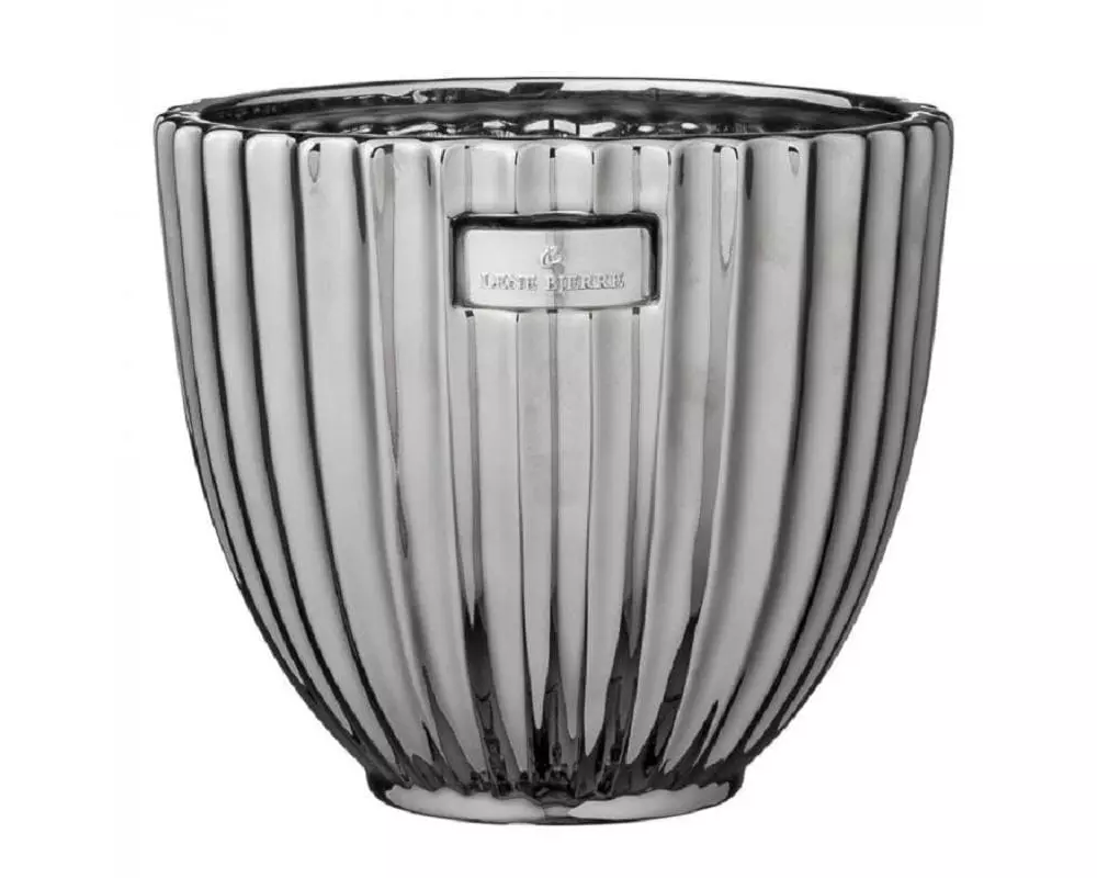 Lene Bjerre Blumentopf Rosalie 18 x 16 cm, Silber