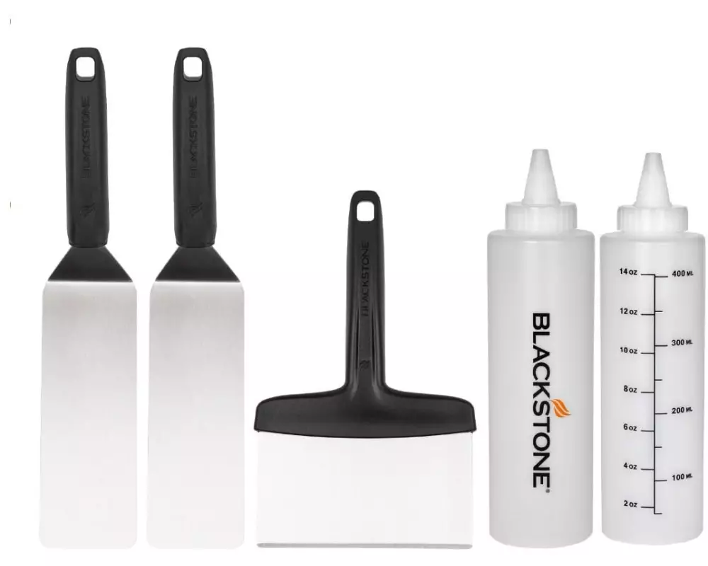 Blackstone Grillbesteck-Set Europa 5-teilig, Weiss/Schwarz